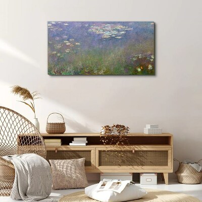 Lilac reflections in the water Canvas print