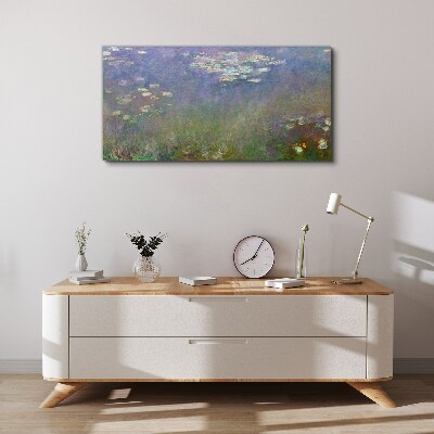 Lilac reflections in the water Canvas print