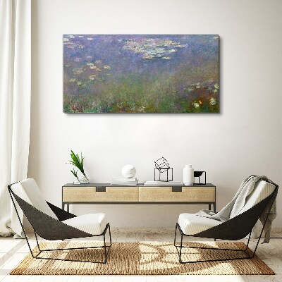 Lilac reflections in the water Canvas print