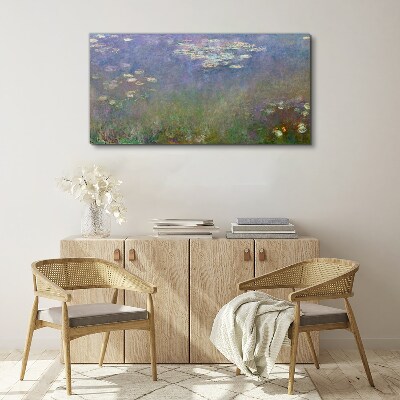 Lilac reflections in the water Canvas print