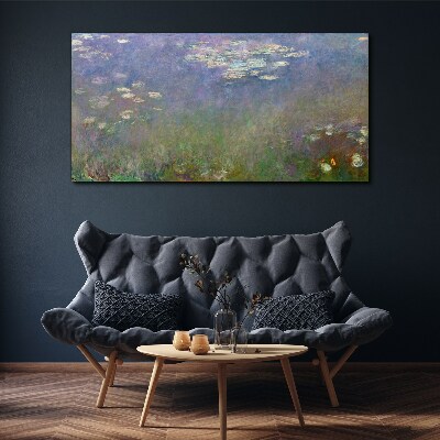 Lilac reflections in the water Canvas print