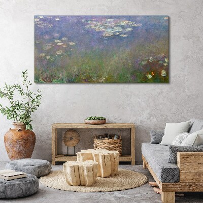 Lilac reflections in the water Canvas print