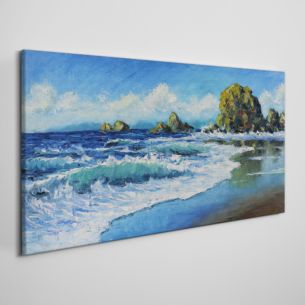 Calm Sea on a Sunny Day Canvas print