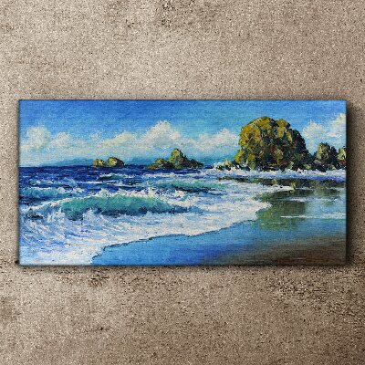Calm Sea on a Sunny Day Canvas print