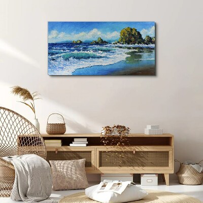Calm Sea on a Sunny Day Canvas print