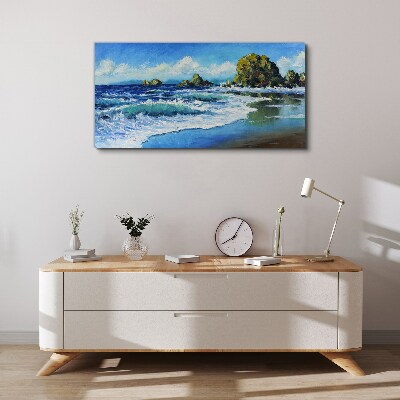 Calm Sea on a Sunny Day Canvas print
