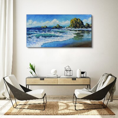 Calm Sea on a Sunny Day Canvas print