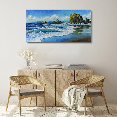 Calm Sea on a Sunny Day Canvas print
