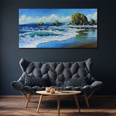 Calm Sea on a Sunny Day Canvas print