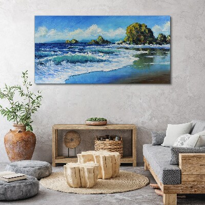 Calm Sea on a Sunny Day Canvas print