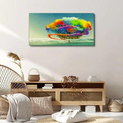 A colorful dream about a tree Canvas print