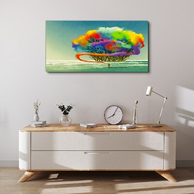 A colorful dream about a tree Canvas print