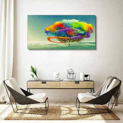 A colorful dream about a tree Canvas print