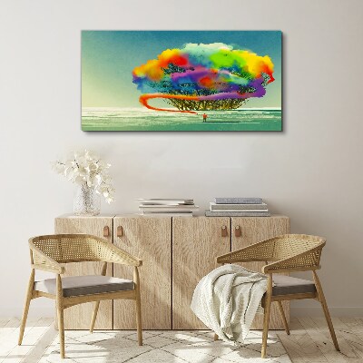 A colorful dream about a tree Canvas print