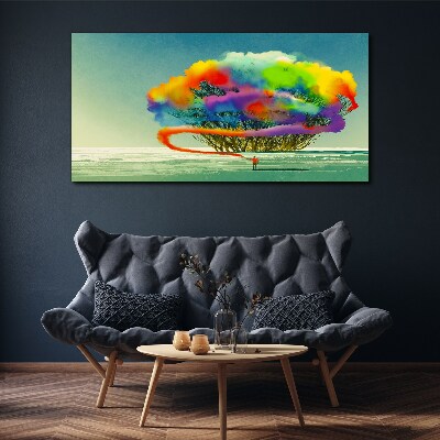 A colorful dream about a tree Canvas print