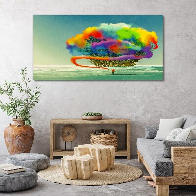 A colorful dream about a tree Canvas print