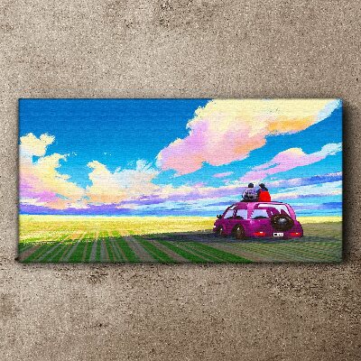 A journey through colorful scenery Canvas print