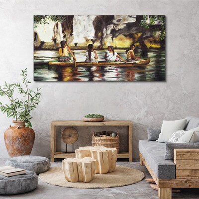Water reflections of everyday life Canvas print