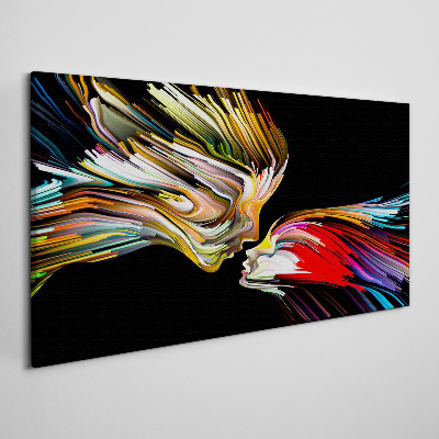 Uniting colorful souls Canvas print