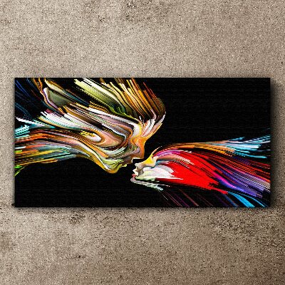 Uniting colorful souls Canvas print