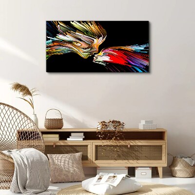 Uniting colorful souls Canvas print