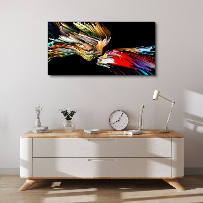 Uniting colorful souls Canvas print