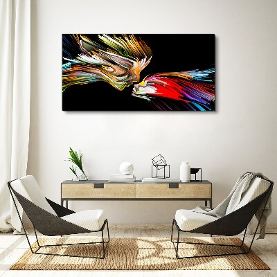Uniting colorful souls Canvas print