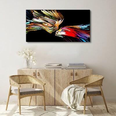 Uniting colorful souls Canvas print