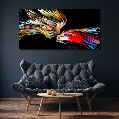 Uniting colorful souls Canvas print