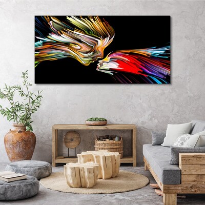 Uniting colorful souls Canvas print