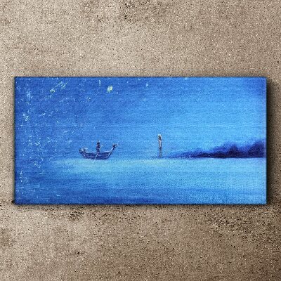 A peaceful haven in blue tones Canvas print