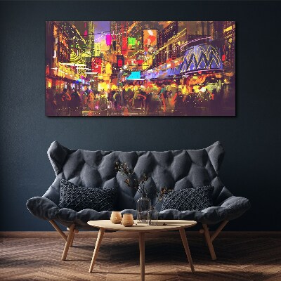 Nightlife in the city Canvas print