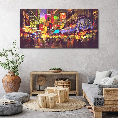Nightlife in the city Canvas print