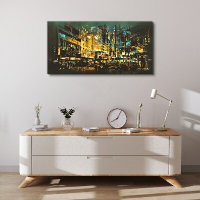Night metropolis Canvas print