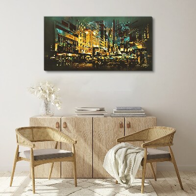 City night abstraction Canvas print