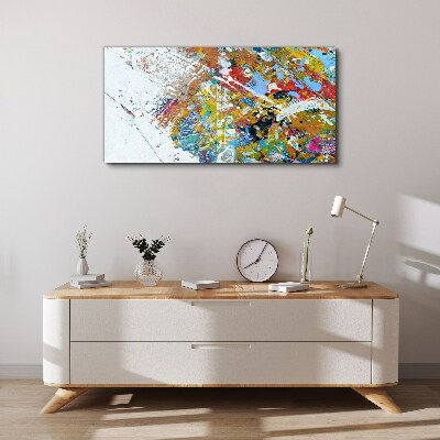 Colorful abstract chaos Canvas print