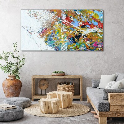 Colorful abstract chaos Canvas print