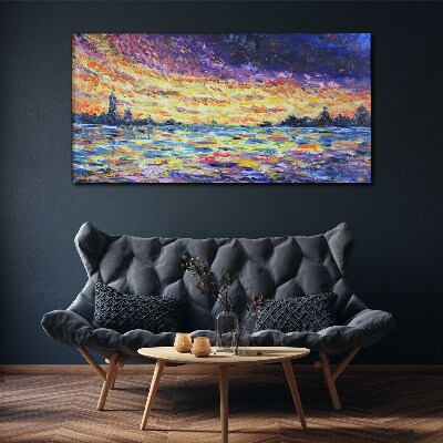 Sunset abstraction Canvas print