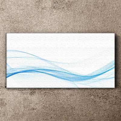Waves in shades of blue Canvas print