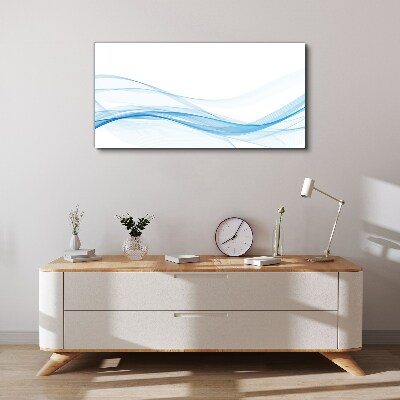 Waves in shades of blue Canvas print