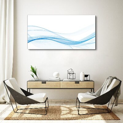 Waves in shades of blue Canvas print