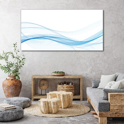Waves in shades of blue Canvas print