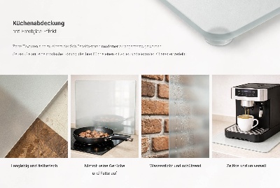 Frosted double kitchen worktop protector