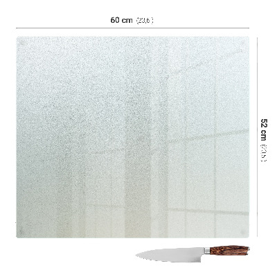 Rectangular frosted kitchen worktop protector