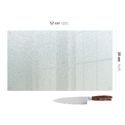 Rectangular frosted kitchen worktop protector