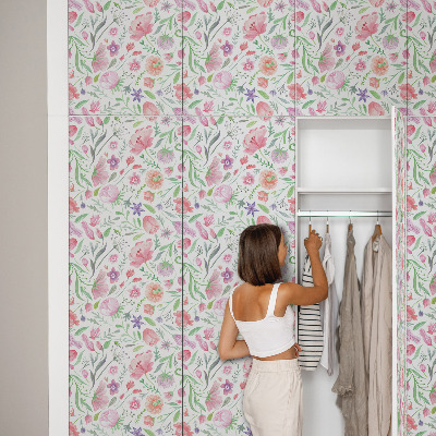 Furniture vinyl Pastel flora