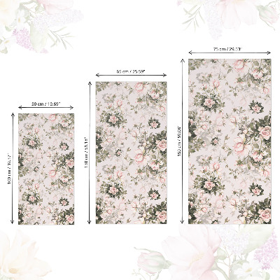 Furniture decal Vintage flowers