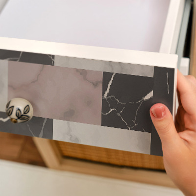 Furniture decal Marble style