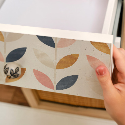 Cabinet sticker Leafy pattern