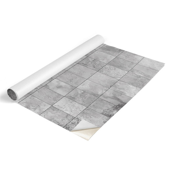 Furniture vinyl Gray tiles